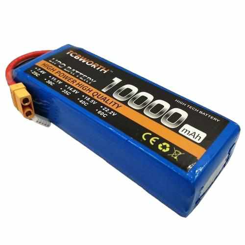 TCBWORTH 3S 11.1V 10000mAh 35C Lipo Battery Batteries Drones Xpress 3.5 Banana plug 25C