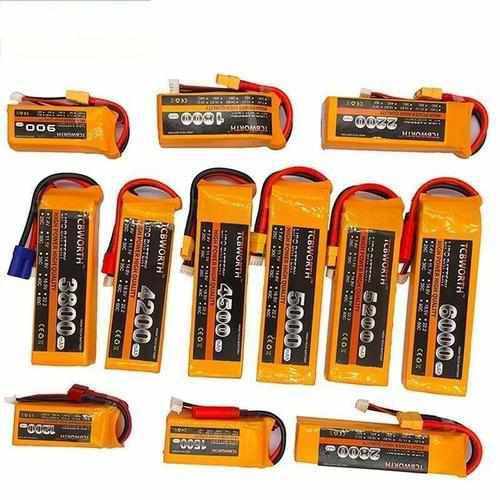 TCBWORTH 3S 11.1V 1300mAh to 6000mAh 30C/40C LiPo Battery Batteries Drones Xpress 1300mAh XT60 30C