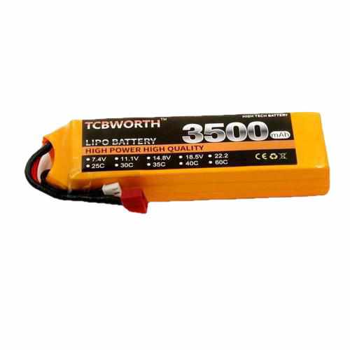 TCBWORTH 3S 11.1V 3500mAh 30C Lipo Battery Batteries Drones Xpress Miyada plug