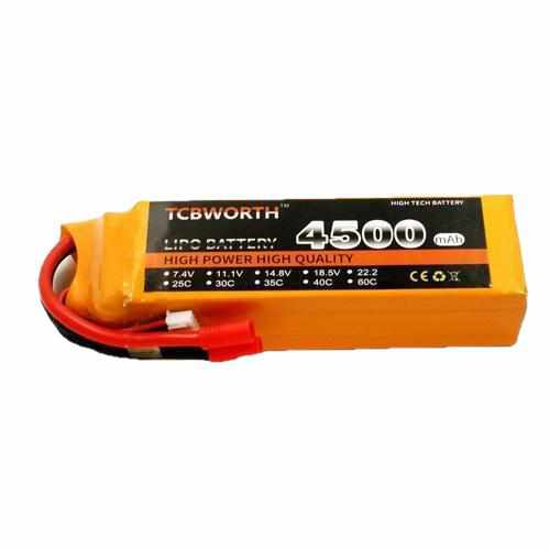 TCBWORTH 3S 11.1V 4500mAh 60C Lipo Battery – AMOV LAB