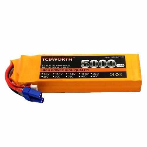 TCBWORTH 3S 11.1V 5000mAh 60C Lipo Battery Batteries Drones Xpress JST plug