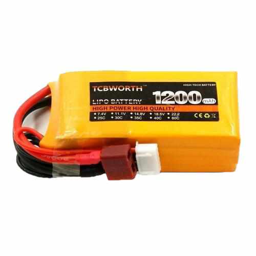 TCBWORTH 4S 14.8V 1200mAh 25C Lipo Battery Batteries Drones Xpress JST plug