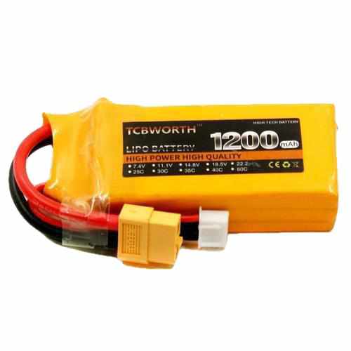 TCBWORTH 4S 14.8V 1200mAh 35C Lipo Battery Batteries Drones Xpress XT60 plug