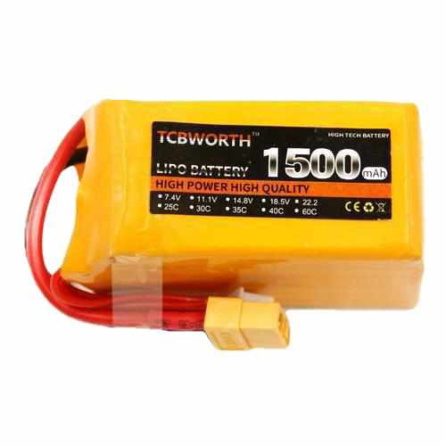 TCBWORTH 4S 14.8V 1500mAh 25C Lipo Battery Batteries Drones Xpress XT60 plug