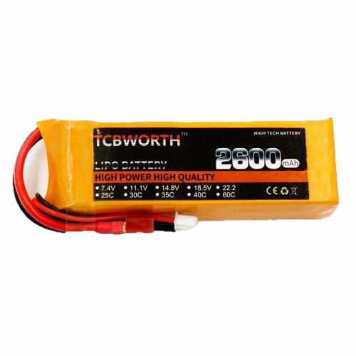 TCBWORTH 4S 14.8V 2600mAh 40C Lipo Battery Batteries Drones Xpress XT60 plug