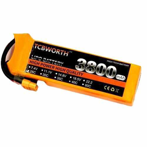 TCBWORTH 4S 14.8V 3800mAh 35C Lipo Battery Batteries Drones Xpress JST plug