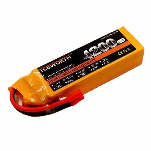 TCBWORTH 4S 14.8V 4200mAh 30C 40C 60C Lipo Battery Batteries Drones Xpress XT60 Parts & Accessories 40C