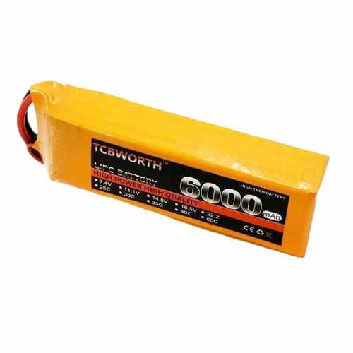 TCBWORTH 4S 14.8V 6000mAh 25C 35C Lipo Battery Batteries Drones Xpress T Plug 25C