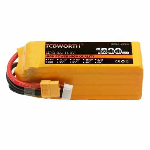 TCBWORTH 5S 18.5V 1800mAh 30C Lipo Battery Batteries Drones Xpress 3.5 Bnana plug