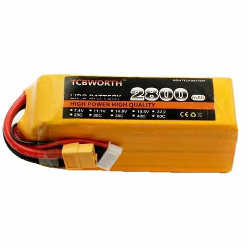 TCBWORTH 5S 18.5V 2800mAh 25C Lipo Battery Batteries Drones Xpress AS150 plug