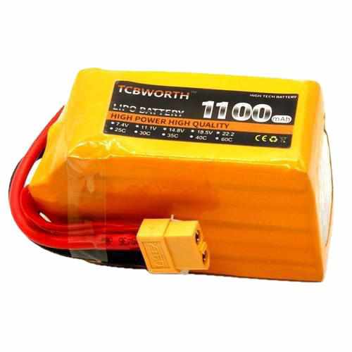 TCBWORTH 6S 22.2V 1100mAh 30C Lipo Battery Batteries Drones Xpress Tamiya plug