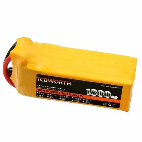 TCBWORTH 6S 22.2V 1800mAh 60C 120C Lipo Battery Batteries Drones Xpress XT150 plug