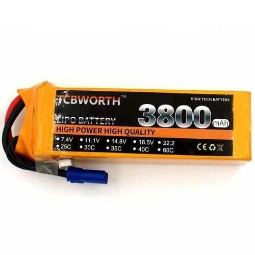 TCBWORTH 6S 22.2V 3800mAh 25C Lipo Battery Batteries Drones Xpress 3.5 Bnana plug