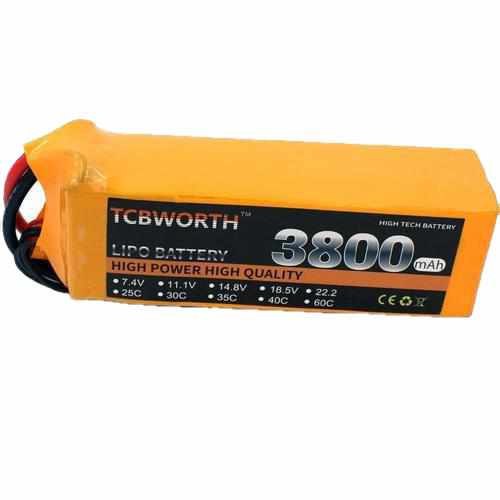 TCBWORTH 6S 22.2V 3800mAh 35C Lipo Battery Batteries Drones Xpress AS150 plug