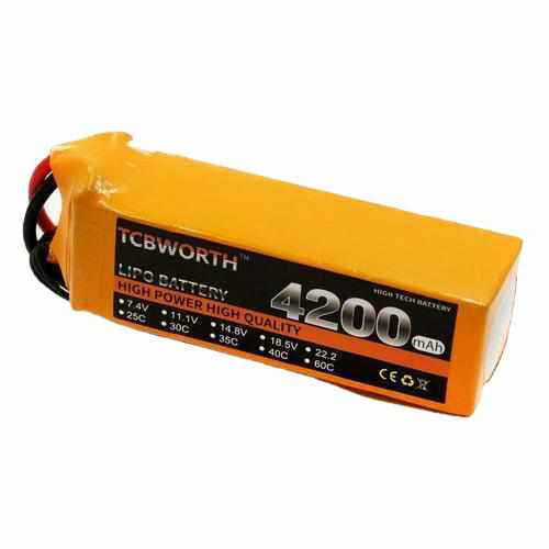 TCBWORTH 6S 22.2V 4200mAh 35C Lipo Battery Batteries Drones Xpress XT90 plug