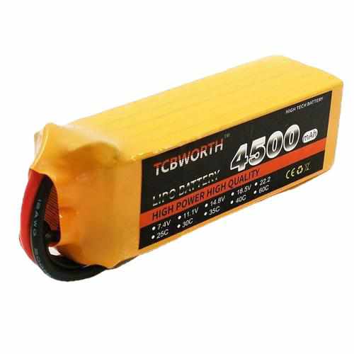 TCBWORTH 6S 22.2V 4500mAh 25C 35C 60C Lipo Battery Batteries Drones Xpress 2PCS T Plug Battery Parts & Accessories 25C