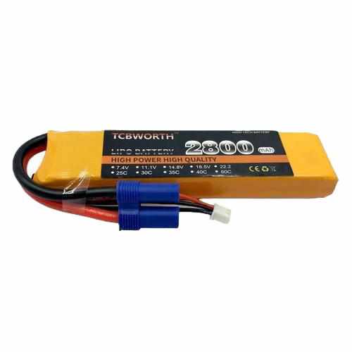 TCBWORTH 7.4V 2S 2800mAh 35C Lipo Battery Batteries Drones Xpress T plug