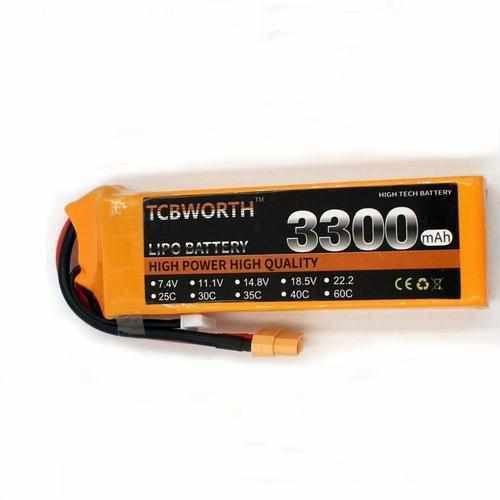 TCBWORTH 7.4V 2S 3300mAh 35C Lipo Battery Batteries Drones Xpress XT60 plug