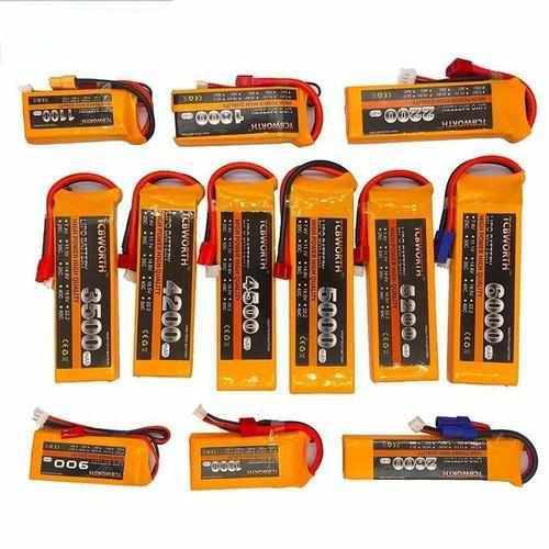 TCBWORTH 7.4V 2S Lipo Battery 1100mAh to 5200mAh 25C/35C Batteries Drones Xpress 1100mAh T plug 25C