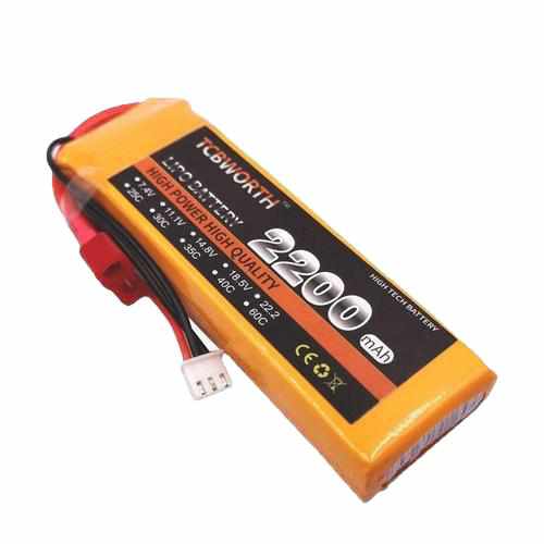 TCBWORTH 7.4v 2S 2200mAh 25C Lipo Battery Batteries Drones Xpress 4 Bnana plug