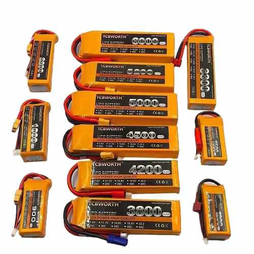 TCBWORTH RC LiPo Battery 3S 900mAh - 5200mAh Batteries Drones Xpress 2800mAh T plug 40C