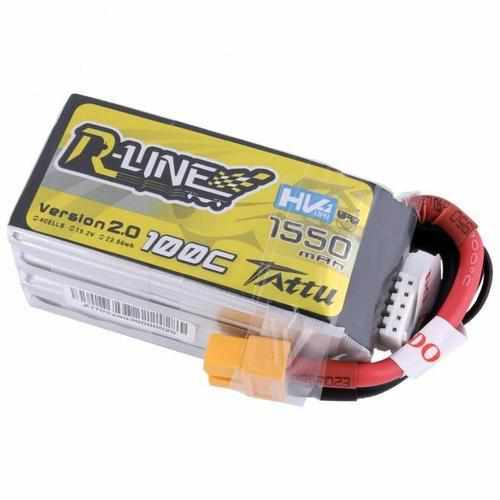 Tattu R-Line Version 2.0 100C 4S HV Lipo Battery XT60 Plug Batteries Drones Xpress 1550mah 100c 4s