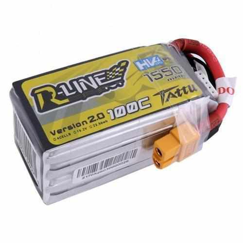 Tattu R-Line Version 2.0 100C 4S HV Lipo Battery XT60 Plug Batteries Drones Xpress 1550mah 100c 4s