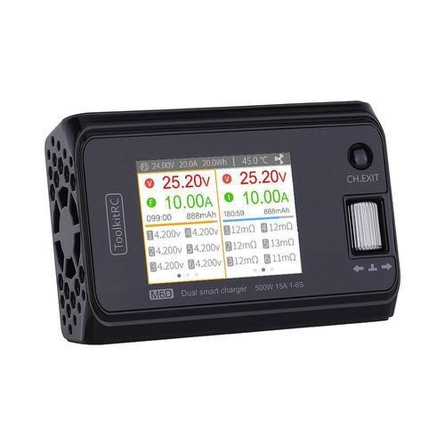ToolkitRC M6D 500W 15A DC Dual Channel MINI Smart Charger Chargers Drones Xpress