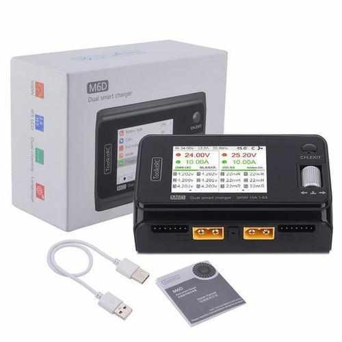 ToolkitRC M6D 500w 15A DC Dual Smart Charger Discharger Chargers Drones Xpress