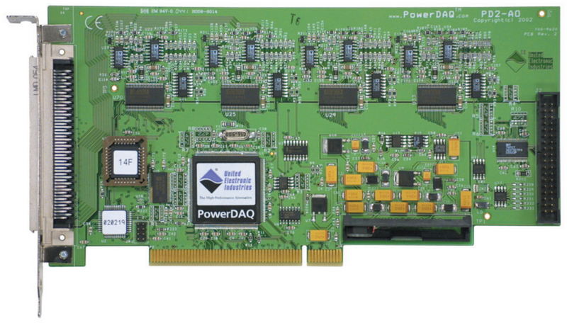 16-channel, 16-bit, 100 kS/s per channel PCI analog output board