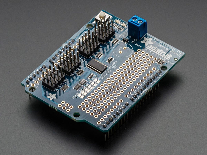Adafruit 16-Channel 12-bit PWM/Servo Shield - I2C interface - The Pi Hut
