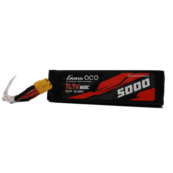 ModalAI Gens Ace 11.1V 60C 3S 5000mAh Lipo Battery Pack With XT60 Plug