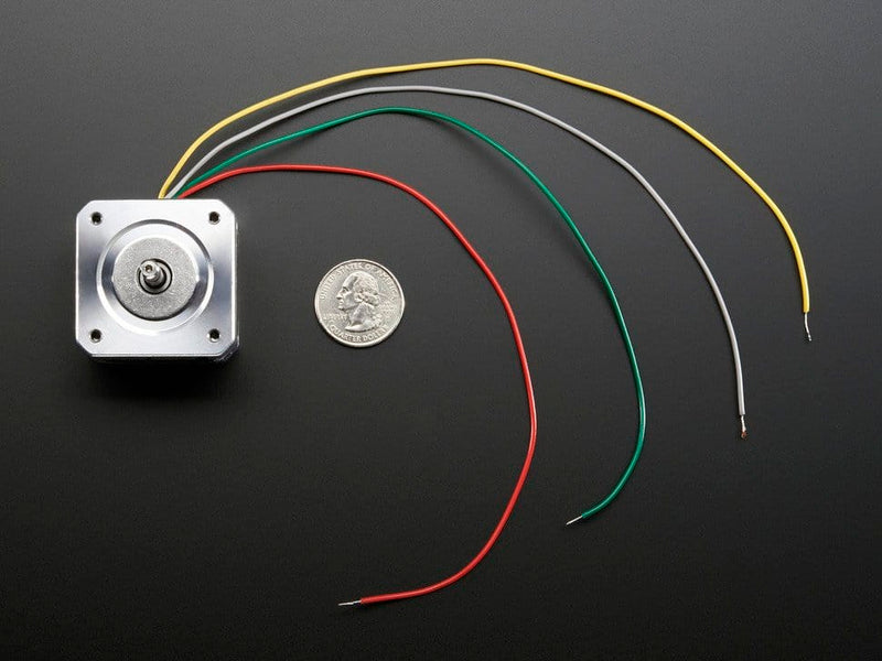 Stepper motor - NEMA-17 size - 200 steps/rev, 12V 350mA - The Pi Hut